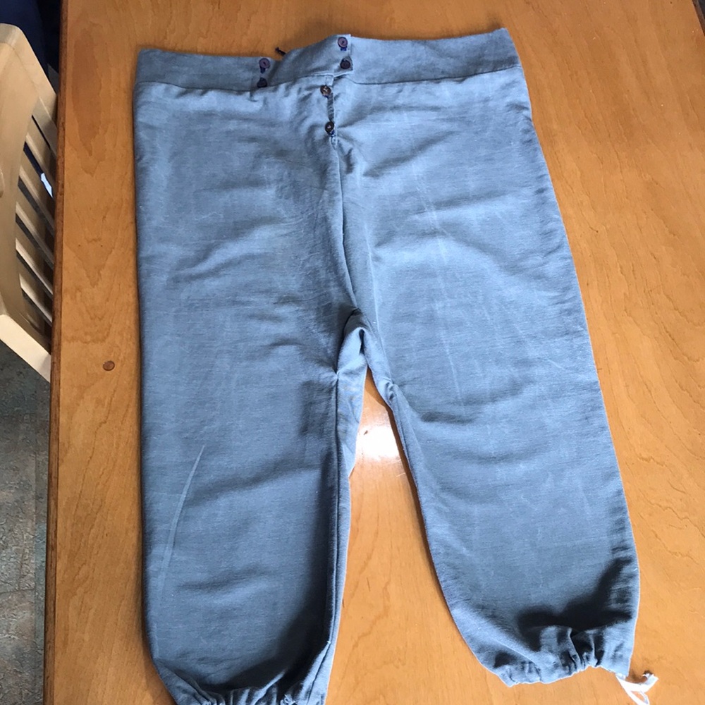 Men’s Handmade Button up Breeches Charcoal gray 1700-1800’s 42 waist to 44.